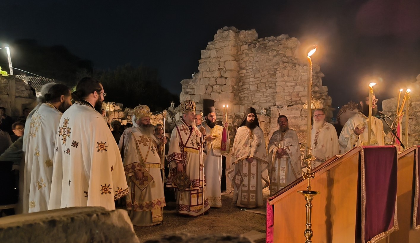 20 Ιουνίου 2025, Αγρυπνία Αγίου Τύχωνος και Πάντων των εν Αμαθούντι Διαλαμψάντων Αγίων, Ερείπια Ιεράς Βασιλικής Αγίου Τύχωνος, Αρχαία Αμαθούντα